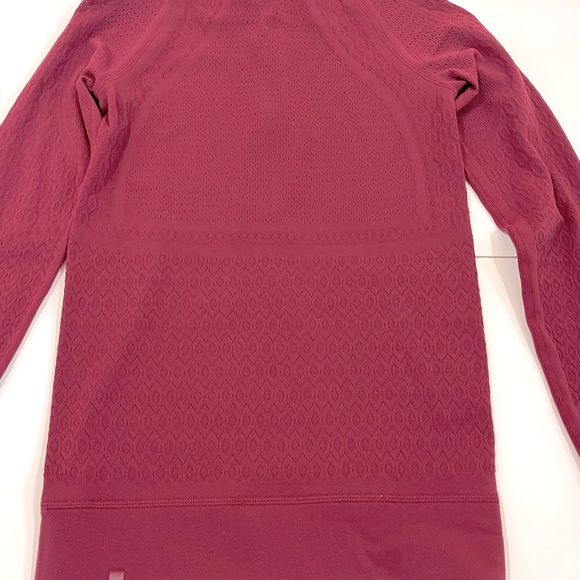 LULULEMON Burgundy Restless Pullover ½ Zip Top Jacket - Picture 7 of 10